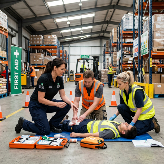 First aid at work training